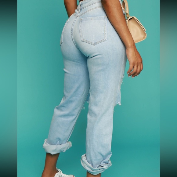 Swank A Posh Talk To Me Distressed Bootcut Jeans -
Light Wash Size-13 - Picture 5 of 7